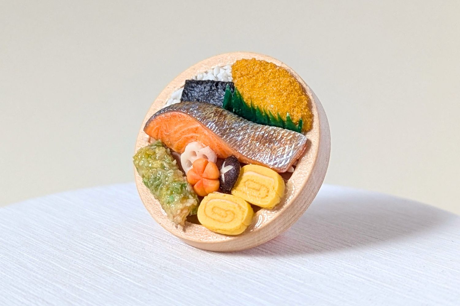 【ブローチ】銀鮭のり弁当